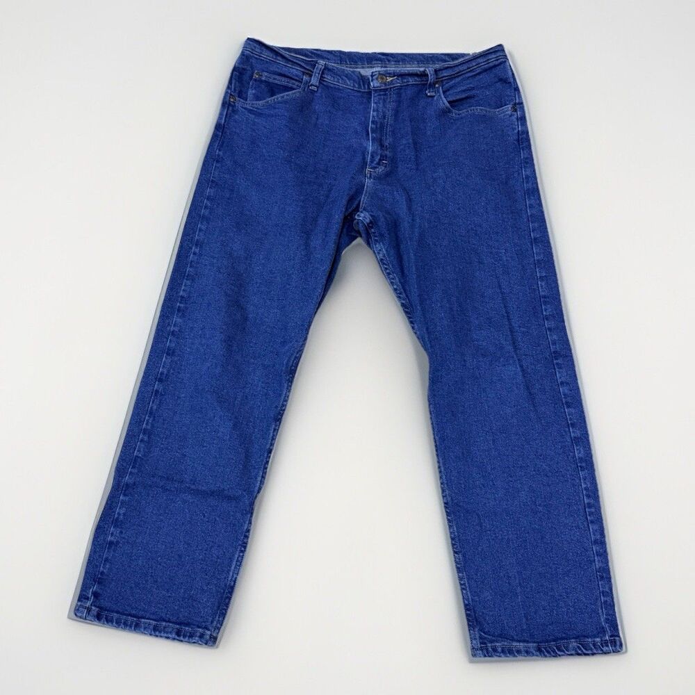 Wrangler Jeans Men 36x30 Blue Relaxed Flex Denim Straight Leg Pants